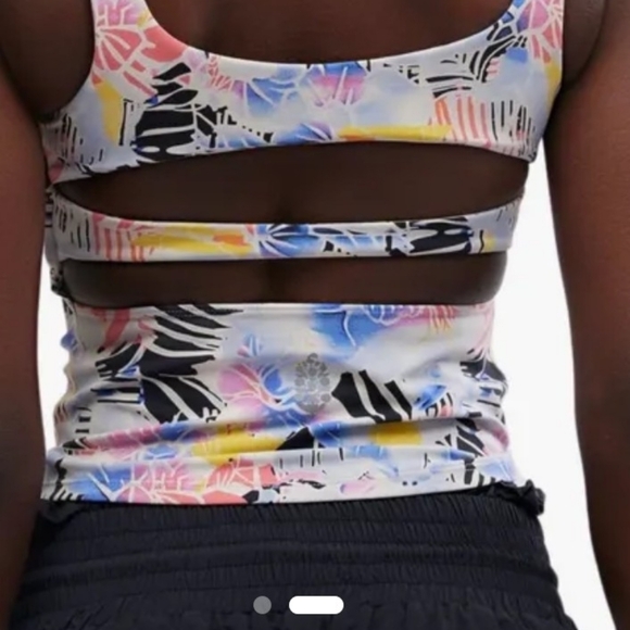 Free People Movement Mystic Floral Women's Tank Top, Cool, Large, NWT - Picture 2 of 3